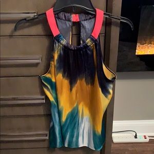 Pretty polyester sleeveless tank